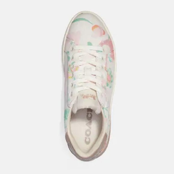 $108 *NEW* COACH Clip Low Top Sneaker With Floral - Picture 4 of 6
